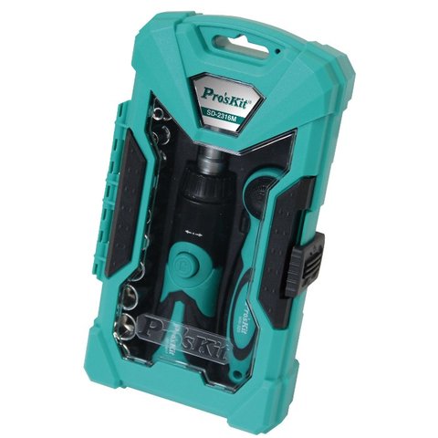 Набор сменных головок и бит Pro'sKit SD-2316M с держателем Превью 1