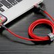 USB Cable Baseus Cafule, (USB type-A, USB type C, 300 cm, 2 A, red, nylon braided) #CATKLF-U09 Preview 3