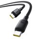 USB Cable Baseus Silky, (2xUSB type-C, 100 cm, 100 W, black, silicone) #P10377704113-00 Preview 2
