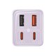Сетевое зарядное устройство Baseus GaN6 Pro, 65 Вт, Power Delivery (PD), Fast Charge, фиолетовый, 4 порта, #P10162701533-00 Превью 1