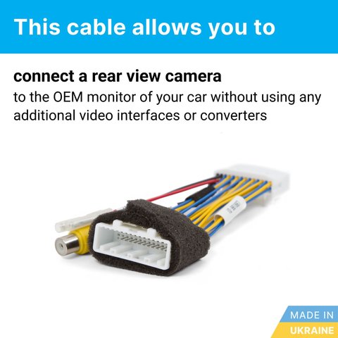 Car Camera Connection Cable to Mazda MZD Connect Preview 1