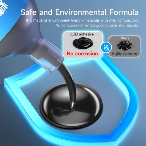 Glue JCID TP-030B, (polyurethane, black, quick drying, for gluing back covers, for display frames, 30 ml) Preview 8