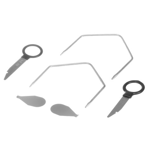 Juego de herramientas para desmontar autorradios originales y no originales (acero inoxidable, 38 uds.) Vista previa  4