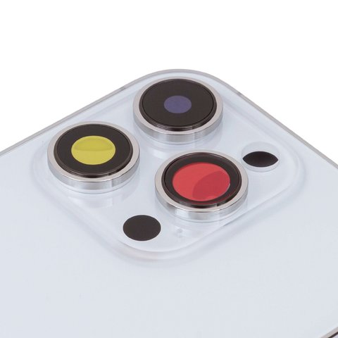 Carcasa puede usarse con iPhone 14 Pro, plateado, con botones laterales,  con sujetador de tarjeta SIM, Original (PRC), EU Version, silver Vista previa  1