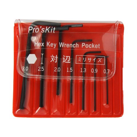 Набор миниатюрных шестигранных ключей Pro'sKit 8PK-022 Превью 1