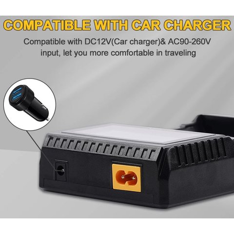 Зарядное устройство Basen BL4, для Ni-MH/Li-ion/LiFePO4, с дисплеем, 220 В Превью 4