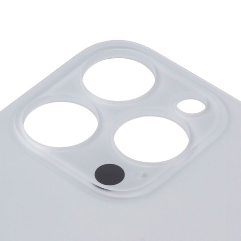 Задняя панель корпуса для iPhone 14 Pro Max, белая, не нужно снимать стекло камеры, Original (PRC), big hole Превью 1