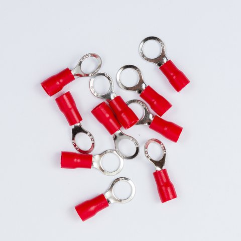 Наконечник RV 3,5-8, 8 мм, кільцевий, ізольований, червоний, 10 шт., 2,5-4,0 мм² Прев'ю 1