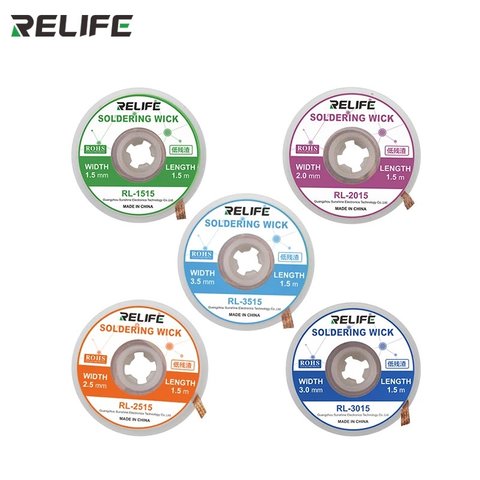 Стрічка для випаювання RELIFE RL-2015, (Ш) 2,0 мм, (Д) 1,5 м Прев'ю 2