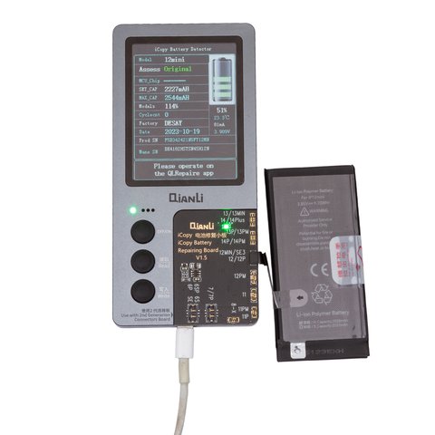 Акумулятор JCID для Apple iPhone 12 mini, Li-Polymer, 3,85 B, 2520 мАг, збільшена ємність, high capacity Прев'ю 1