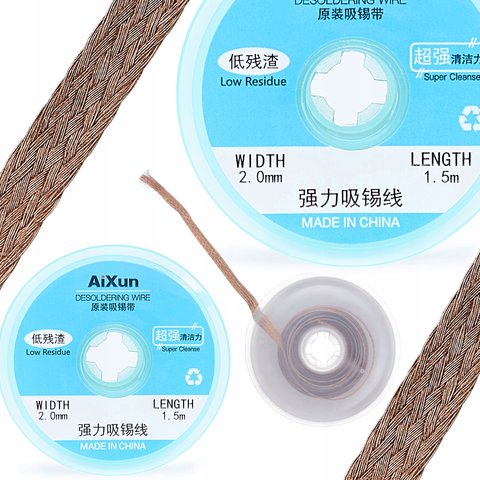 Стрічка для випаювання Aixun AX-DW2015, (Ш) 2,0 мм, (Д) 1,5 м Прев'ю 1