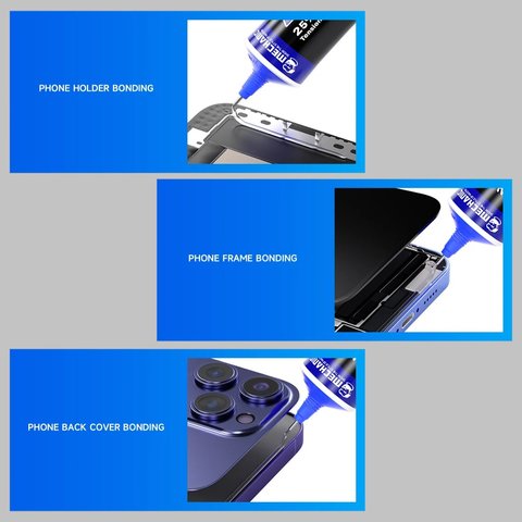 Клей Mechanic R7, высокотемпературный, прозрачный, для приклеивания задних крышек, для дисплейных рамок, 60 мл Превью 3