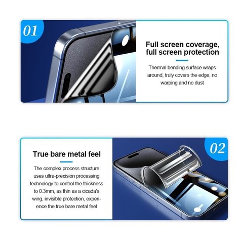 Гідрогелева плівка Sunshine SS-075FS, Anti-Peeping, 180 мм, 120 мм, 25 шт., 360° Прев'ю 6