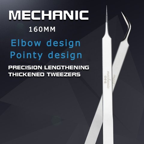 Пінцет монтажний Mechanic Aaa-14, прямий, 160 мм Прев'ю 2