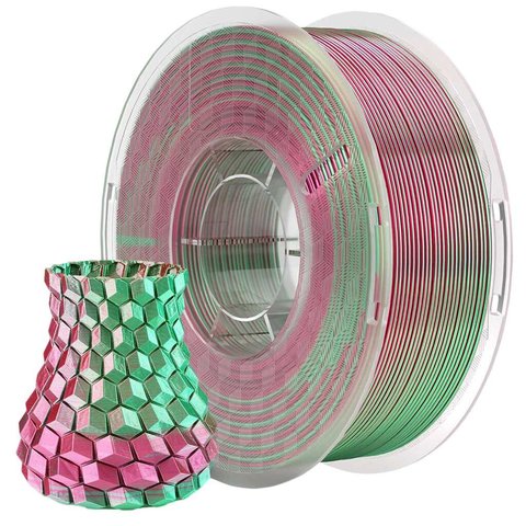 Філамент для 3D-принтера ELEGOO PLA Silk Green Red, 1 кг Прев'ю 1