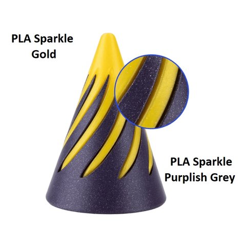 Філамент для 3D-принтера ELEGOO PLA Sparkle Gold, 1 кг Прев'ю 1