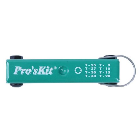 Набор раскладных звездообразных ключей Torx с отверстиями Pro'sKit 8PK-021L Превью 1